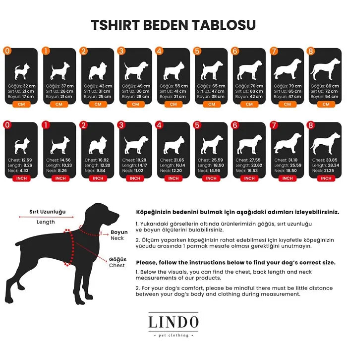 Lindo Double Red Dog T-Shirt Lightweight Pet Apparel