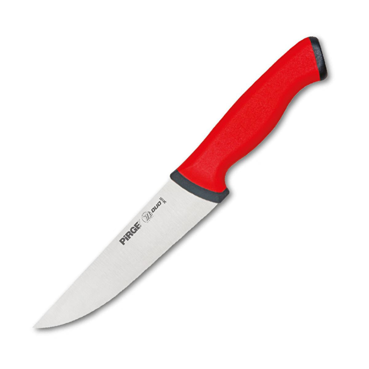 Pirge Professional Butcher Knife - High Carbon Stainless Steel, Ergonomic Handle, 14.5 cm - Ideal for Professional Chefs and Home Cooks Pirge Butcher Knife - High Carbon Stainless Steel, Ergonomic butcher knife, high carbon stainless steel knife, professional kitchen knife, meat cutting knife, ergonomic knife handle, kitchen utensils, cooking tools, chef&#39;s knife, precision cutting, Pirge, Duo Kasap Bıçağı No.1, 14.5 cm knife, durable kitchen knife