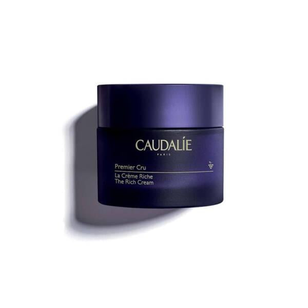 Caudalie Premier Cru The Rich Anti-Aging Cream for Dry Skin - Viniferine, Hyaluronic Acid, 1.69 fl oz - Face Cream