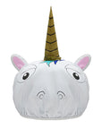 Eklips Unicorn Hair Bonnet - Waterproof Hair Protection for Curly Hair, Shower Cap with Elastic Band - Hair Care