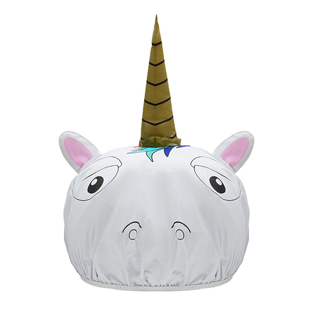 Eklips Unicorn Hair Bonnet - Waterproof Hair Protection for Curly Hair, Shower Cap with Elastic Band - Hair Care