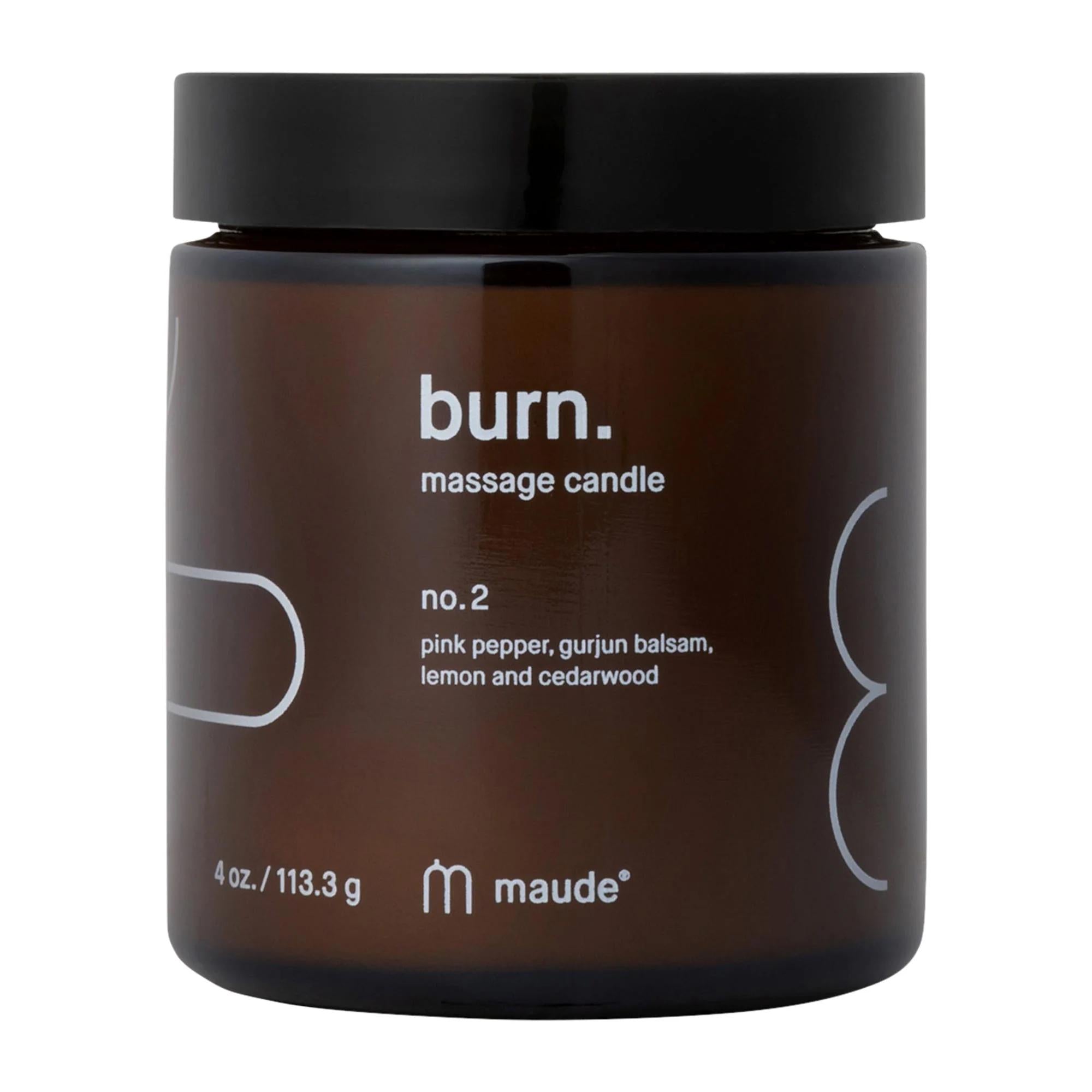 burn - Jojoba Oil Massage Candle for Skin Softening & Relaxation, Cruelty-Free & Natural Ingredients - image 2