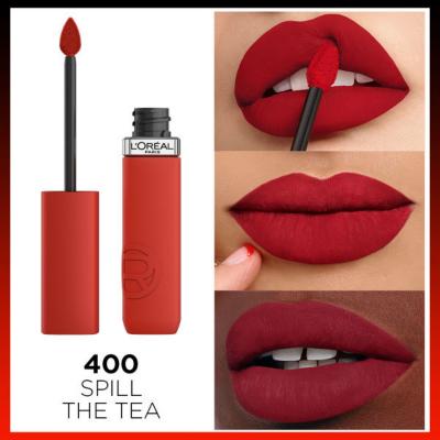 Loreal Paris Infaillible Matte Resistance Liquid Matte Lipstick - 400 Spill The Tea, Transfer-Resistant, - view 3