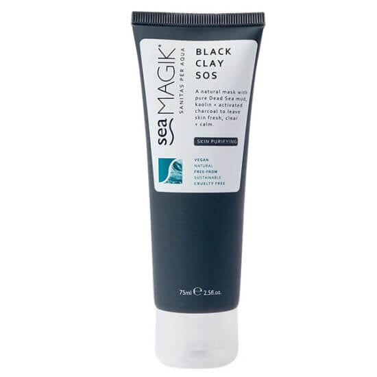 Dead Sea Spa Magik Black Clay SOS Face Mask for Deep Cleansing 75 ml