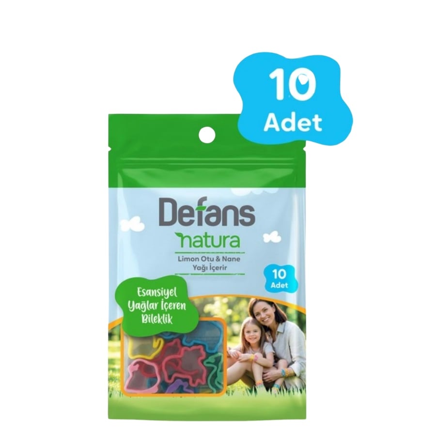 Defans Natura Essential Oil Infused Wristbands 10 Pack