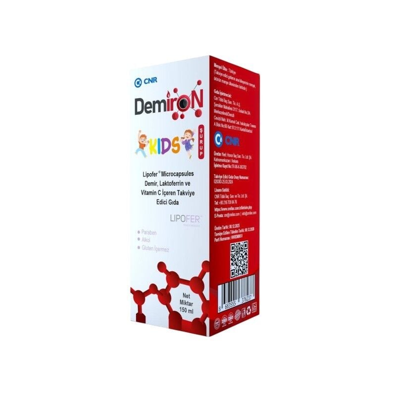 Cnr Ilac Demiron Kids Iron and Vitamin C Liquid 150ml