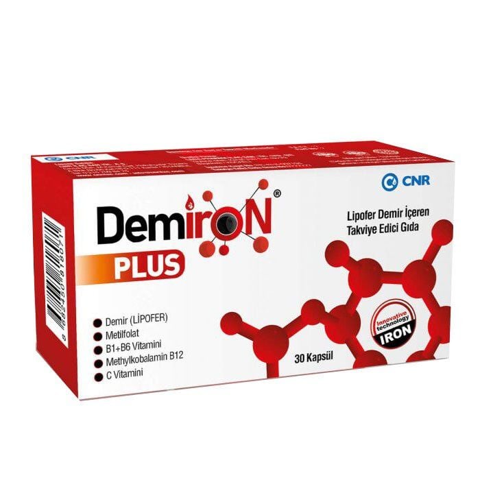 Cnr Ilac Demiron Plus Lipofer Iron Supplement 30 Capsules