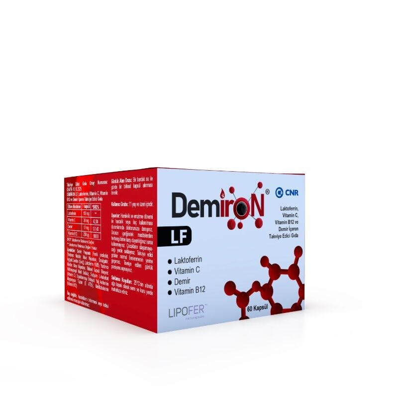 Cnr Ilac Demiron LF Lipofer Iron Supplement 60 Capsules