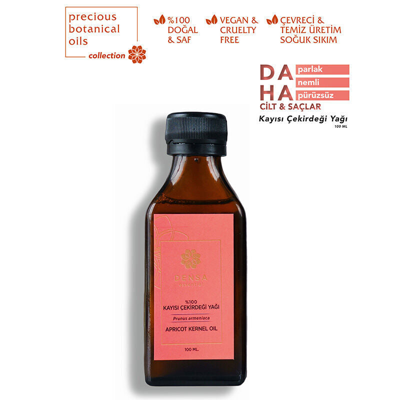 Densa Essential Apricot Kernel Oil Pure Cold Pressed 100 ml