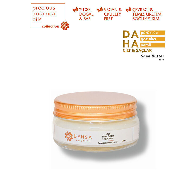 Densa Essential Cold Pressed Shea Butter for Deep Moisture 50 ml