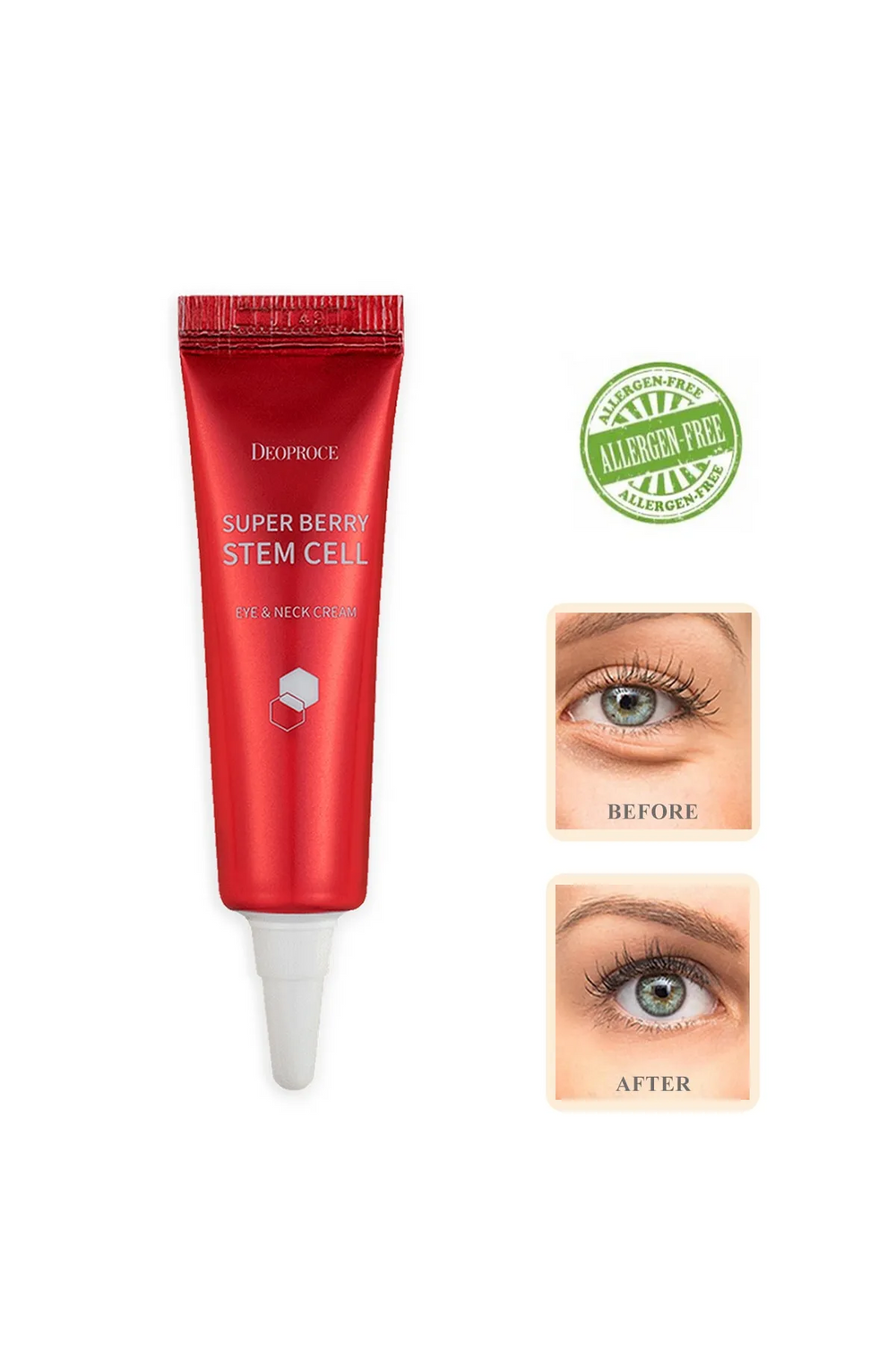 DEOPROCE Firming Eye & Neck Cream Containing Adenosine for Dark Under Eyes 10ml - Eye Area Moisturizer