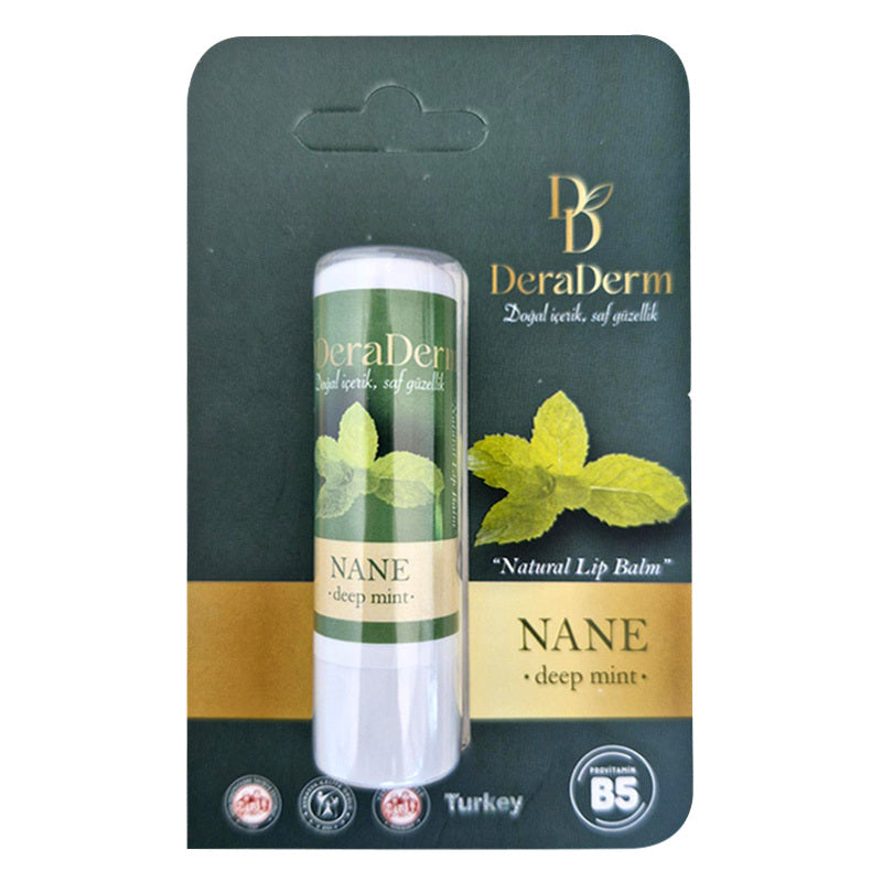 Deraderm Natural Mint Lip Balm with Shea Butter 5g