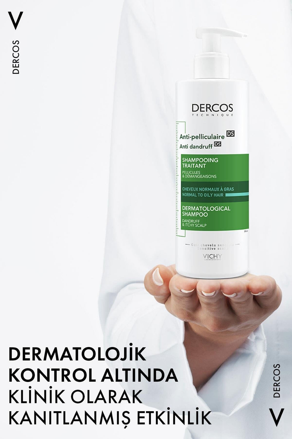 Vichy Dercos Anti-Dandruff Shampoo for Oily Hair 390 ml 2-Pack