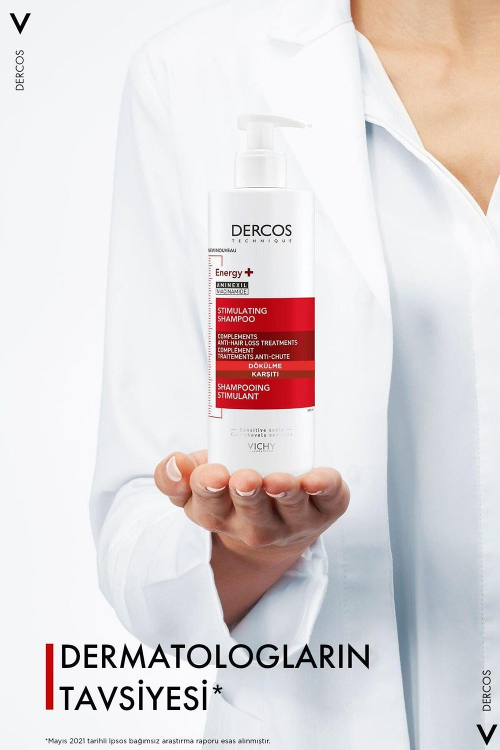 Dercos Energisant Shampoo for Thinning Hair 2 x 400ml