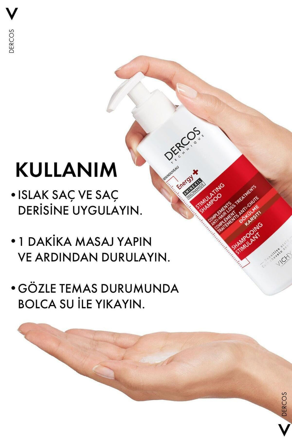 Dercos Energisant Shampoo for Thinning Hair 2 x 400ml