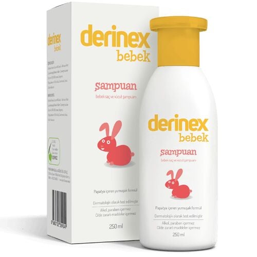 Derinex Baby Hair & Body Shampoo with Soothing Chamomile 200 ml