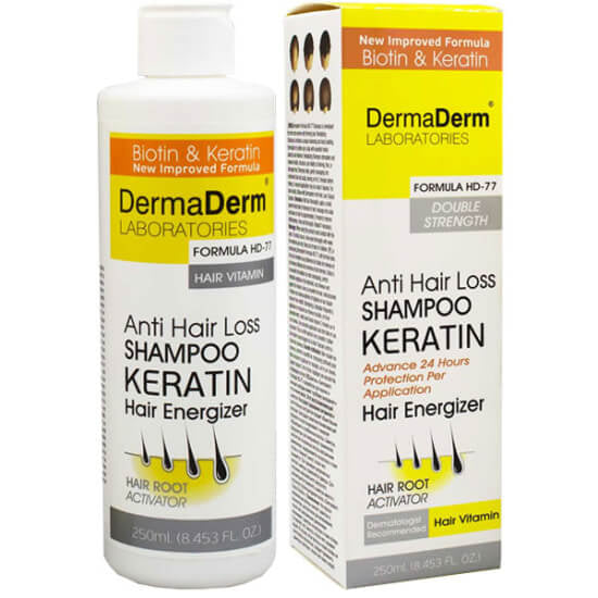 Dermaderm Formula HD-77 Keratin Shampoo for Thinning Hair 250 ml