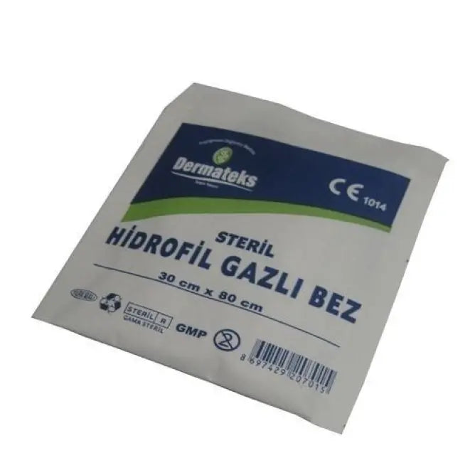Dermateks Sterile Gauze 30x80 cm for Wound Protection 2 Count