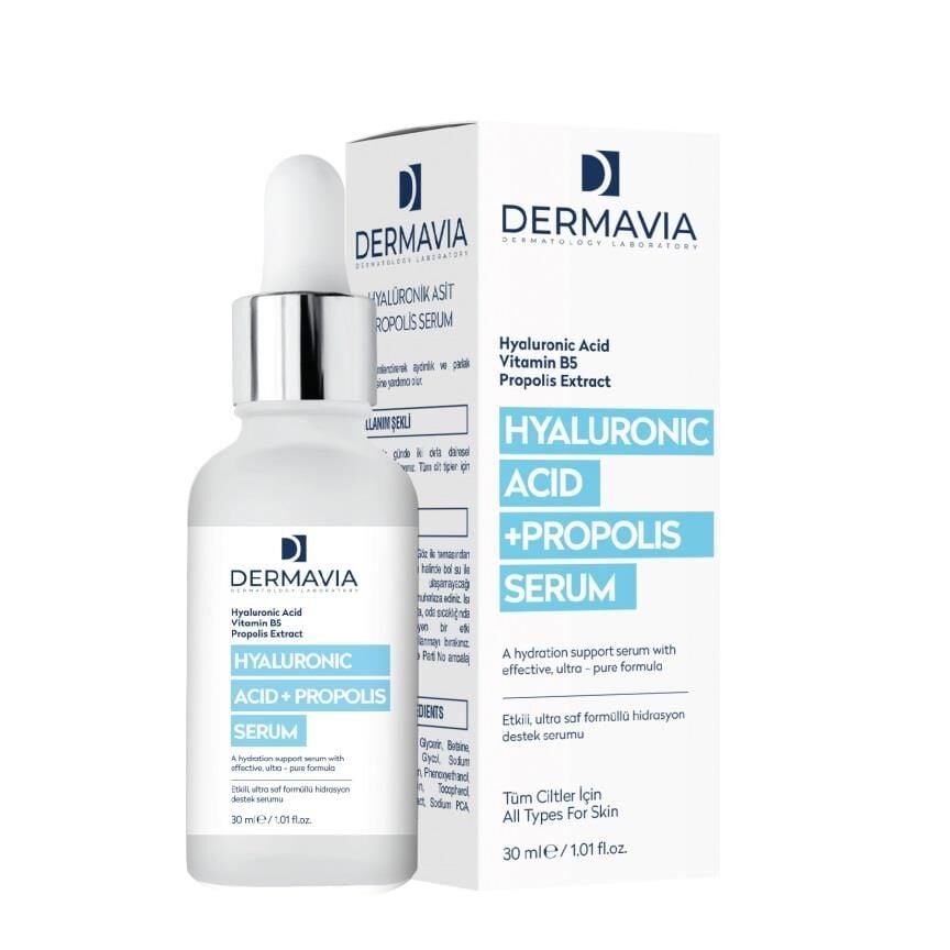Dermavia Hyaluronic Acid & Propolis Serum for Hydration 30ml
