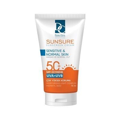Dermo Clean Sunsure Sunscreen for Sensitive & Normal Skin 75ml