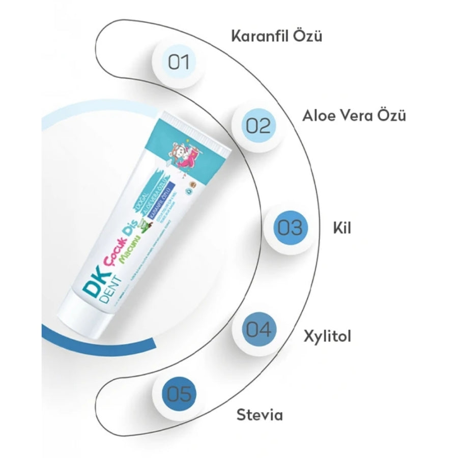 Dermokil DK Dent Clove Extract Kids Toothpaste with Brush 50ml