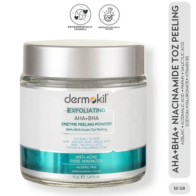 Dermokil Exfoliating AHA BHA Enzyme Peeling Powder 50g