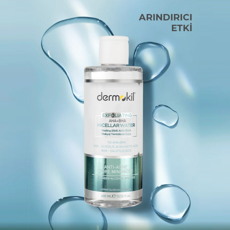 Dermokil AHA+BHA & Niacinamide Exfoliating Micellar Water 400 ml