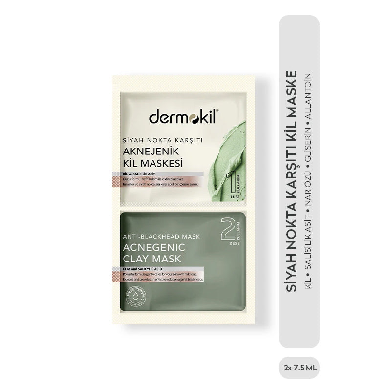 Dermokil Blackhead Clay Mask, Two 7.5 ml Pack