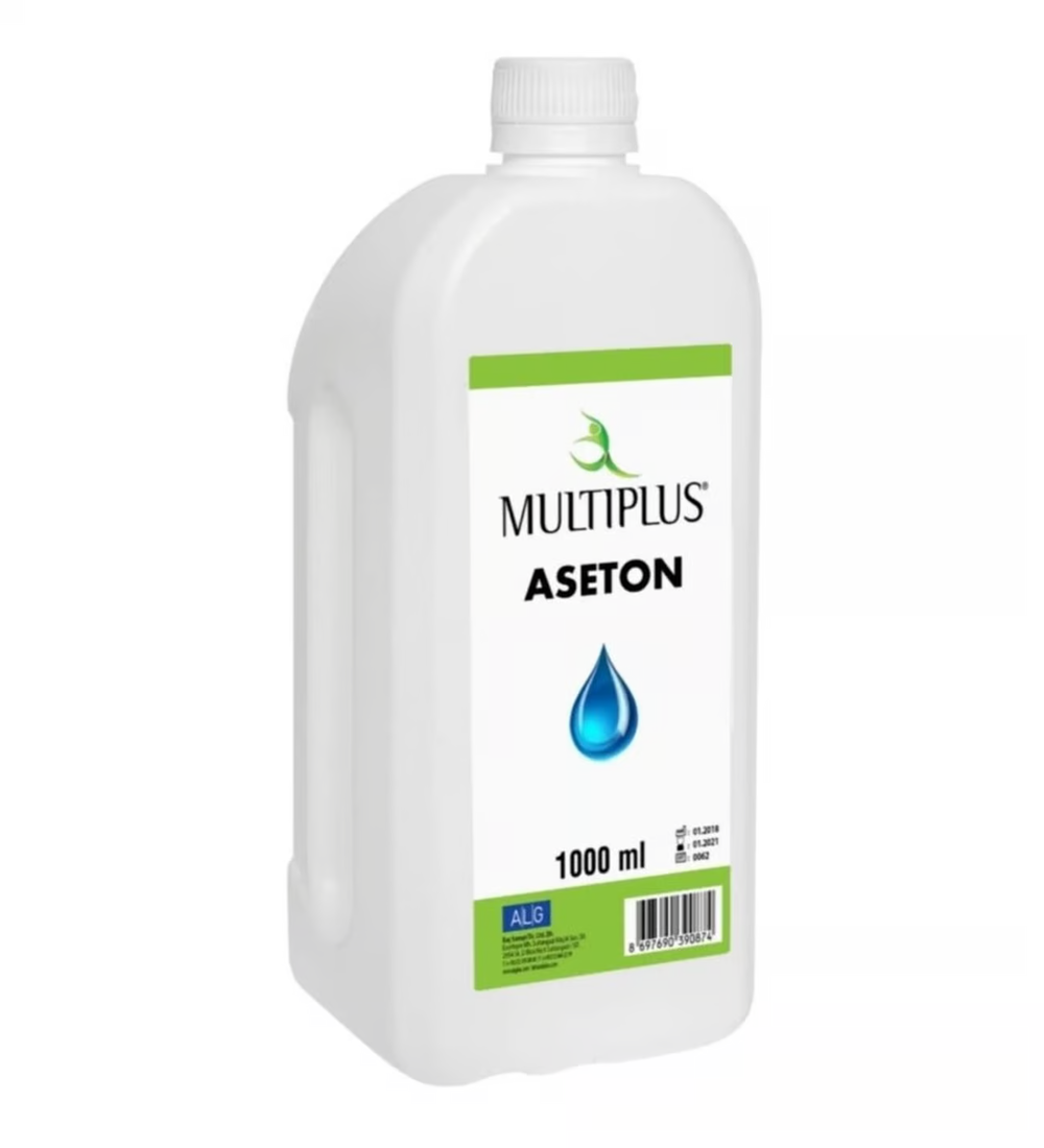 Multiplus Acetone Nail Polish Remover 1 Liter - Fast-Acting Formula