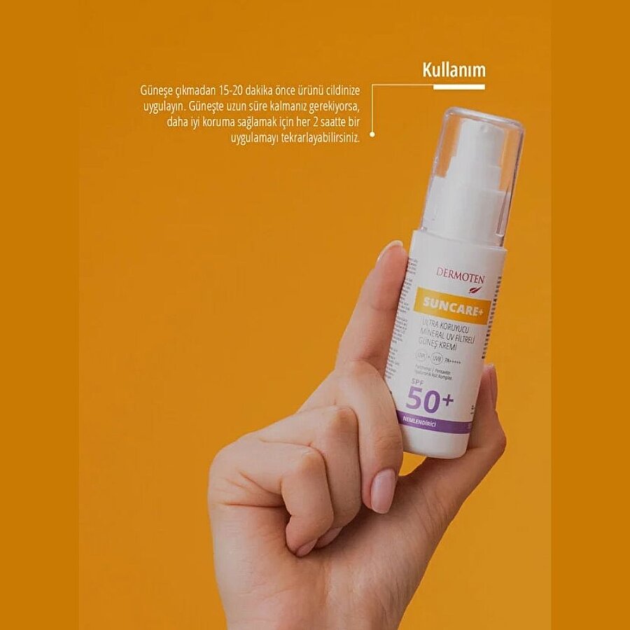 Dermoten SunCare+ SPF 50+ Sunscreen for High Protection 50ml