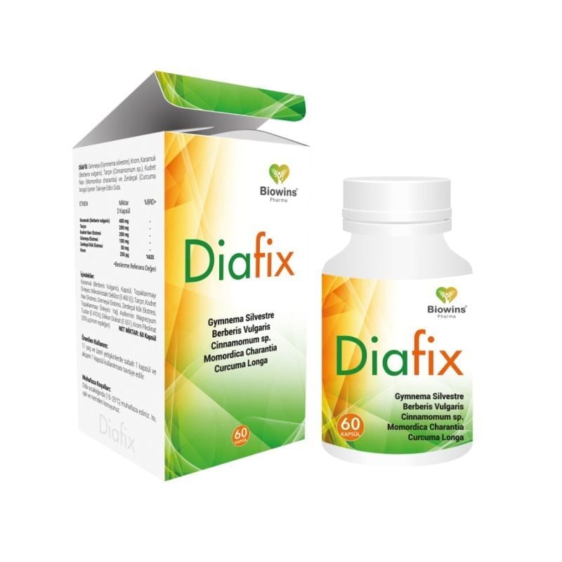 Biowins Pharma Diafix Herbal Support Supplement 60 Capsules