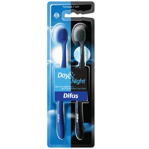 Difas Day &amp; Night Soft Toothbrush for Gentle Cleaning