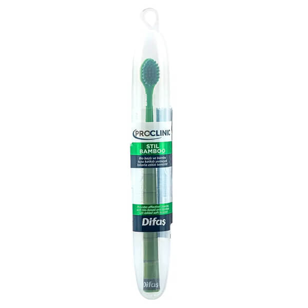 Difas Proclinic Stil Bamboo Toothbrush for Gentle Cleaning