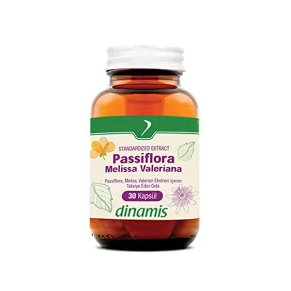 Dinamis Passiflora Melissa Valeriana Herbal Support 30 Capsules