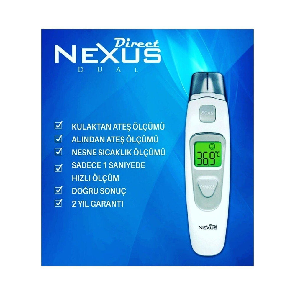 Direct Nexus Dual Ear and Forehead Digital Thermometer