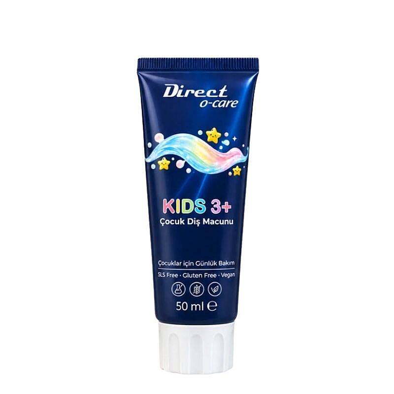 Direct O-Care Kids 3+ Children's Toothpaste with Fluoride, 50 ml