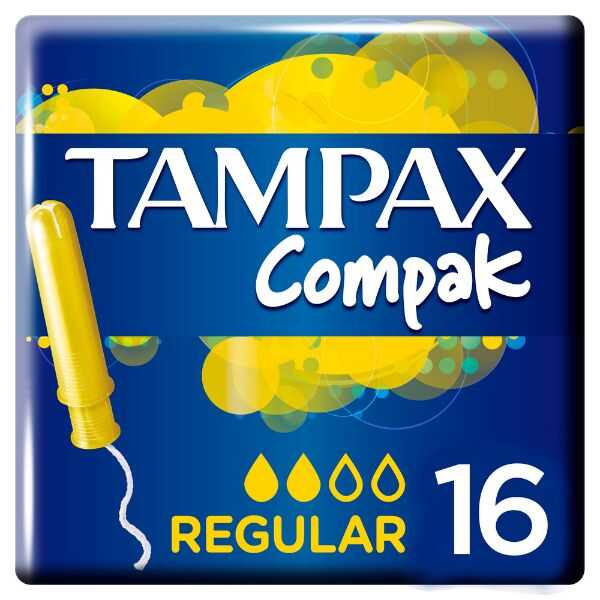 Discreet Tampax Tampons Normal for Daily Comfort 16 Count