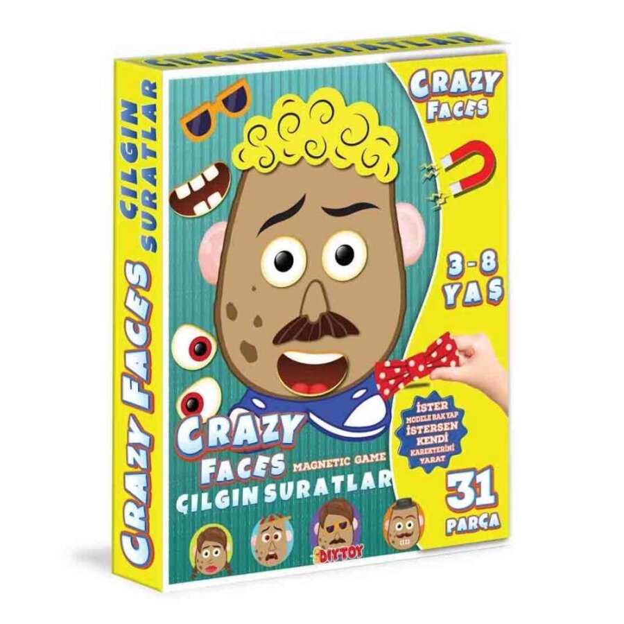 Diytoy Magnetic Crazy Faces Creative Puzzle Game