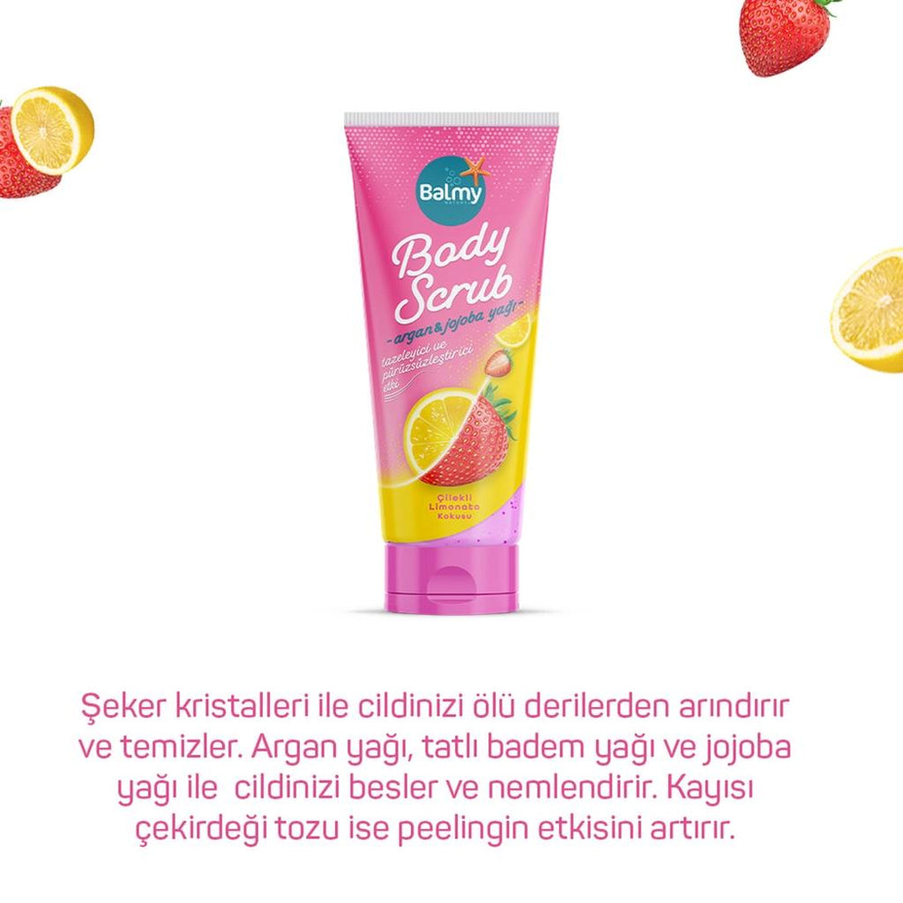 Balmy Strawberry Lemonade Body Scrub for Smooth Skin 250g