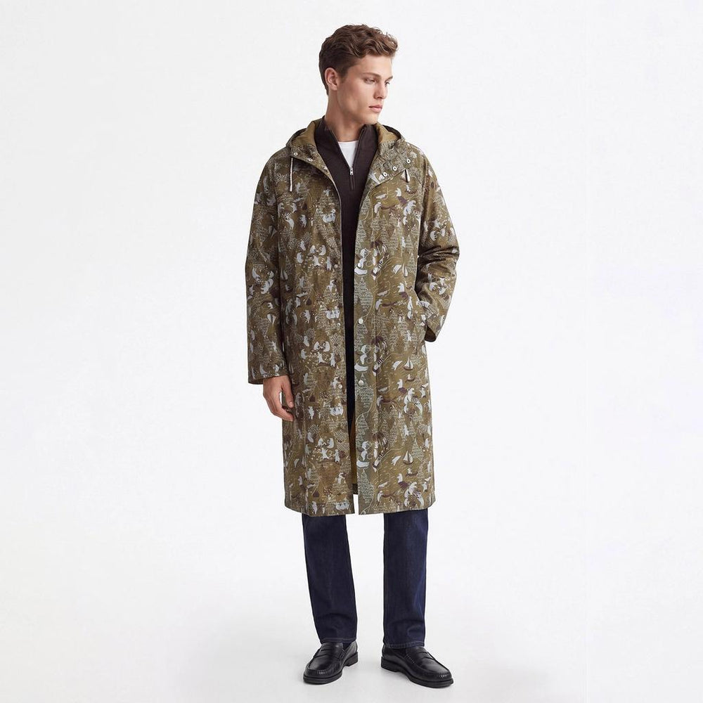 Eklips Green Unisex Raincoat - Lightweight Waterproof Rain Jacket