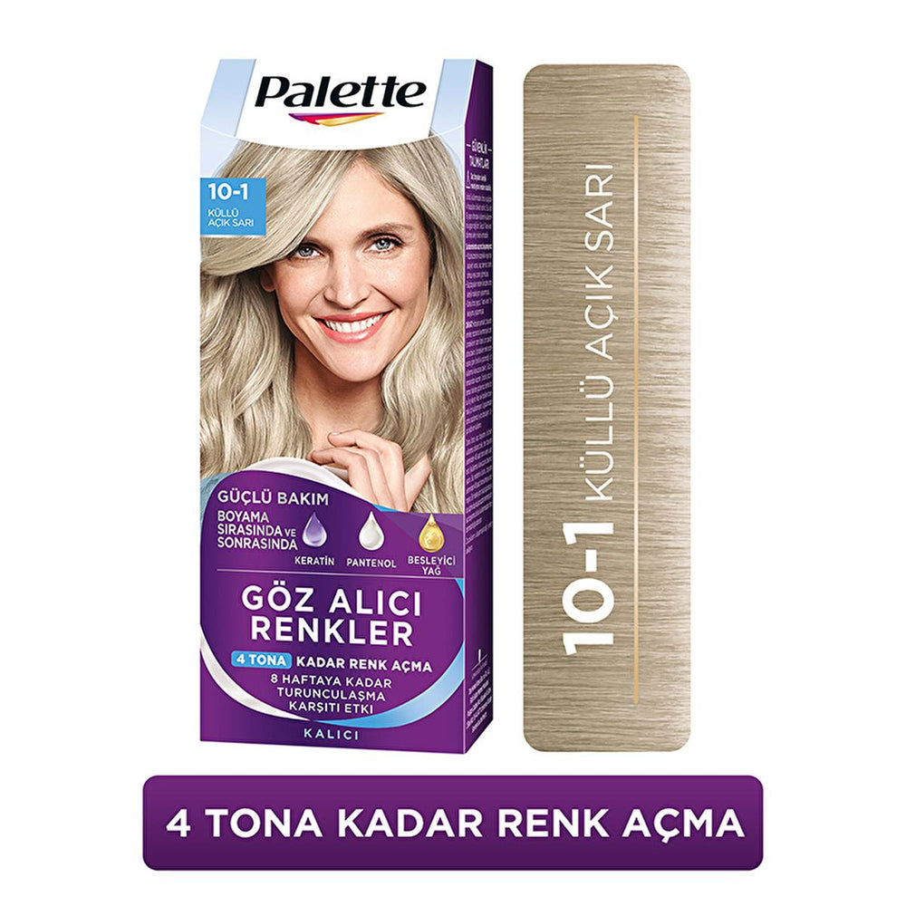 Palette Hair Color 10-1 - Light Ash Blonde with Triple Care Formula for Beauty Enthusiasts | 4.2 fl. oz. - view 8