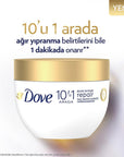 Dove Bond Intense Repair Hair Mask: Peptide Treatment for Damaged Hair, Deep Conditioning, Split End Repair & Heat Protection - 265ml Dove Bond Repair Hair Mask: Peptide Treatment for Damaged Hair hair mask, damaged hair repair, bond repair hair mask, peptide hair treatment, deep conditioning hair mask, heat damaged hair, chemically treated hair, dove hair mask, split end treatment, hair strengthening mask, hair repair, hair treatment, peptide complex, bio-protein care, hair strengthening, split ends, hair 