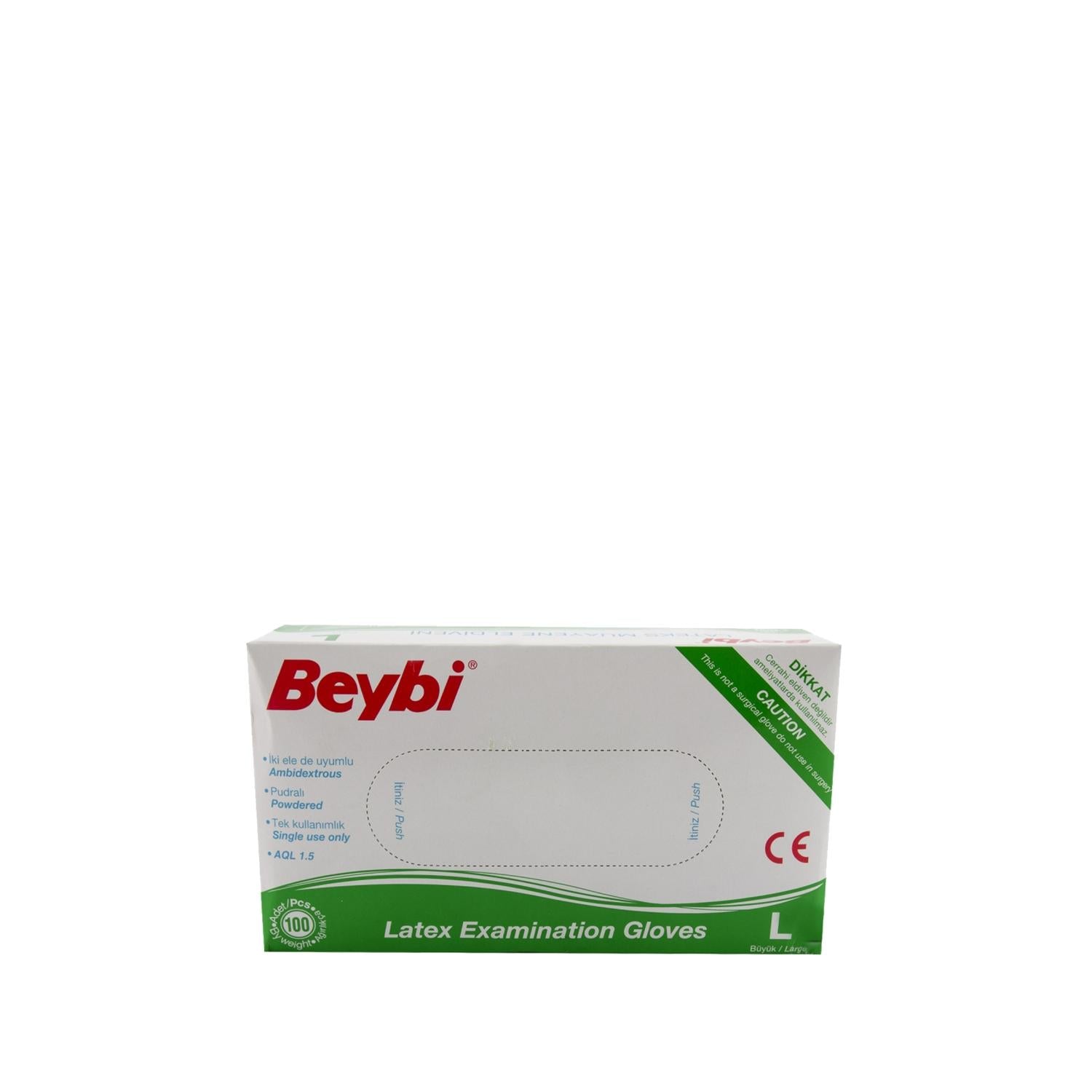 Beybi Latex Powdered Examination Gloves Large - Bulk Pack of 100, Medical Professionals, Protective Gloves, Hygiene Supplies Beybi Latex Powdered Examination Gloves - Bulk Pack of 100 latex examination gloves, powdered gloves, medical gloves bulk, large size gloves, examination grade gloves, medical professionals, protective gloves, hygiene supplies, healthcare facilities, bulk supplies, latex material, powdered for easy donning, examination quality gloves