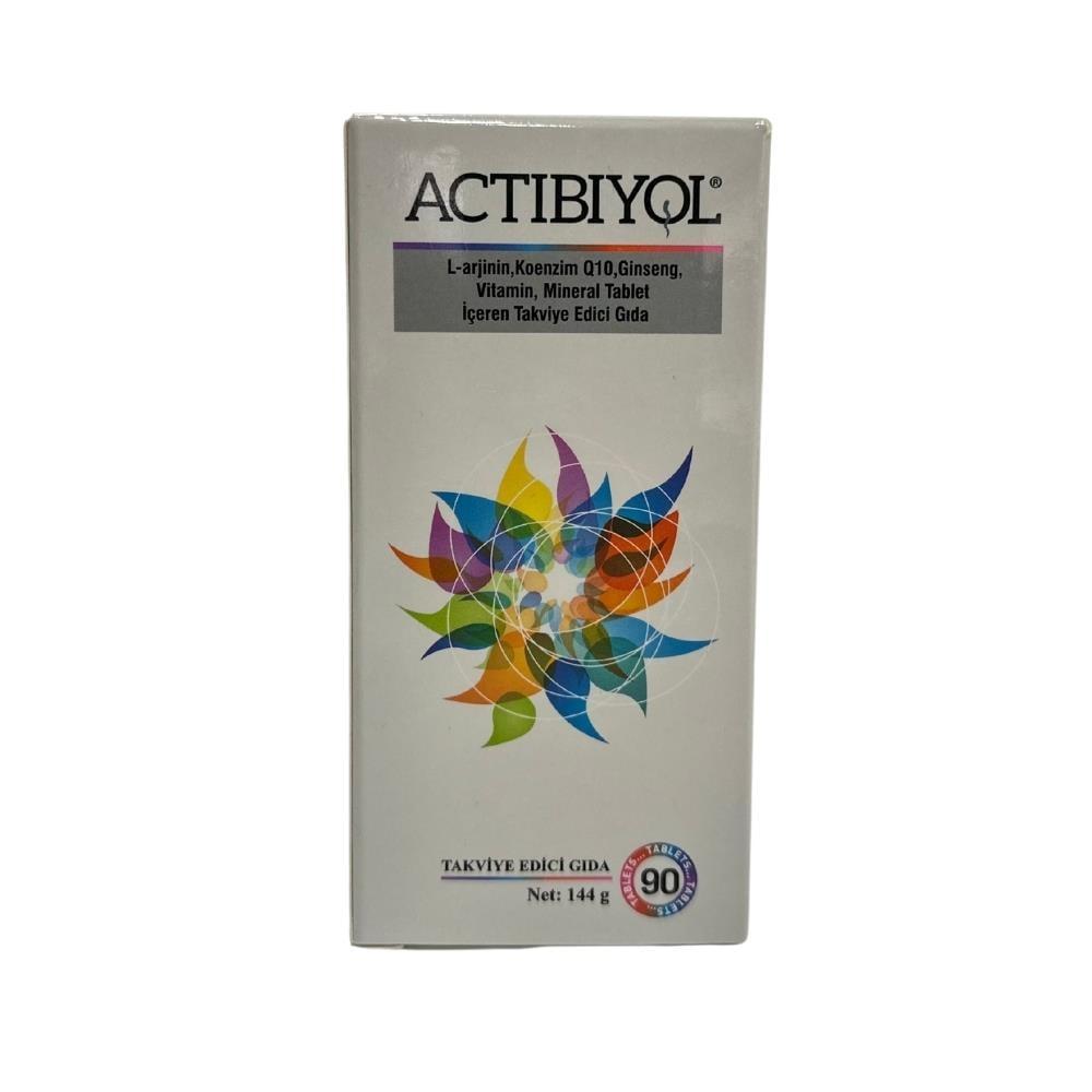 Actibiyol L-Arginine, CoQ10 &amp; Ginseng Supplement Tablets: Boost Energy, Support Immunity &amp; Heart Health - 90 Tablets Actibiyol: Energy, Immunity &amp; Heart Health Supplement Tablets L-Arginine supplement, Coenzyme Q10 tablets, Ginseng vitamin supplement, Vitamin and mineral complex, Dietary supplement tablets, Actibiyol, energy and vitality supplements, immune support vitamins, tribulus extract supplement, L-Arginine, CoQ10, Ginseng, vitamin C, zinc, folic acid, selenium, vitamin B12, energy boost, immune supp