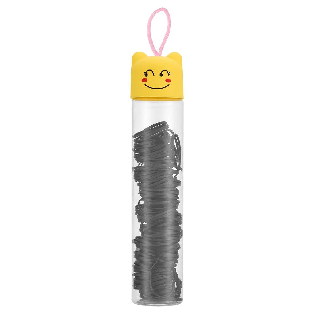 Eklips Black Tube Elastic Hair Ties Assorted Pack