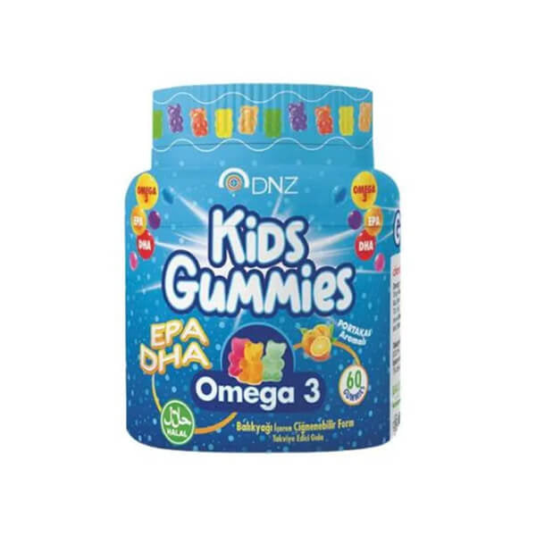 DNZ Kids Omega 3 Gummies for Daily Dietary Support 60 Count
