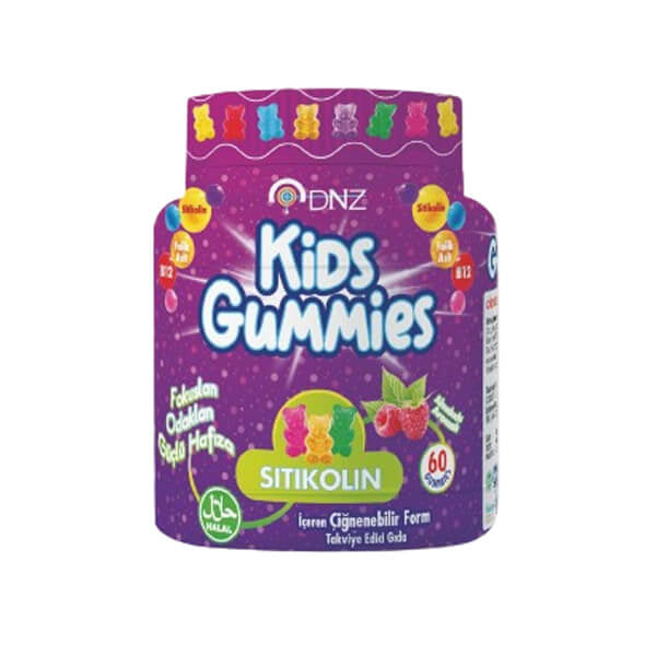 Dnz Kids Citicoline Gummies for Cognitive Support 60 Count