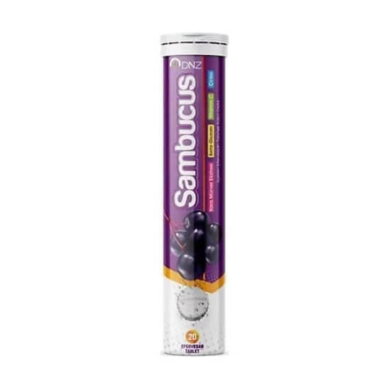 DNZ Sambucus Black Elderberry Effervescent Tablets 20 Count