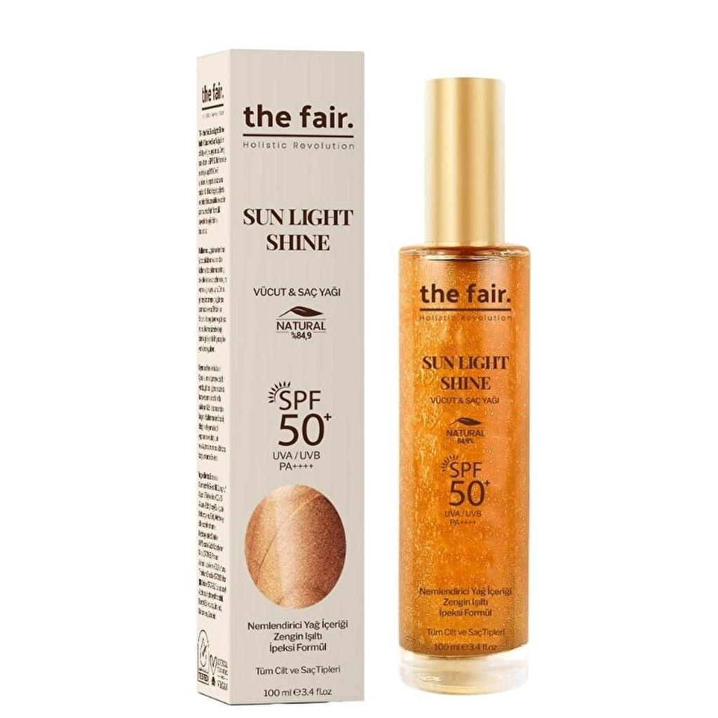 the fair. Sun Light Shine SPF50 Shimmering Sun Oil 100 ml