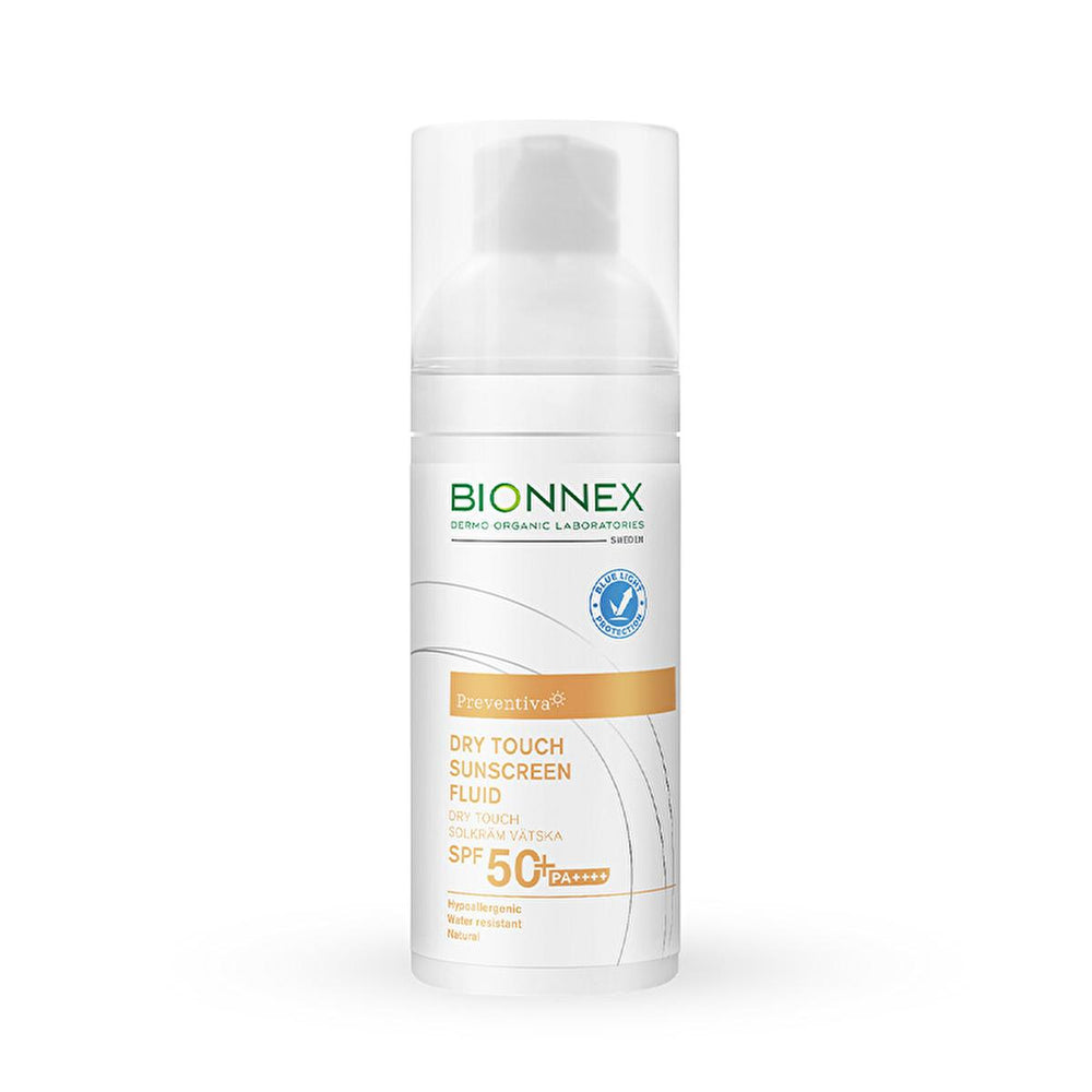 Bionnex Preventiva Güneş Dry Touch Yüksek Korumalı Fluid 50+SPF - High Protection Non-Greasy Sunscreen Fluid for - Sunscreen
